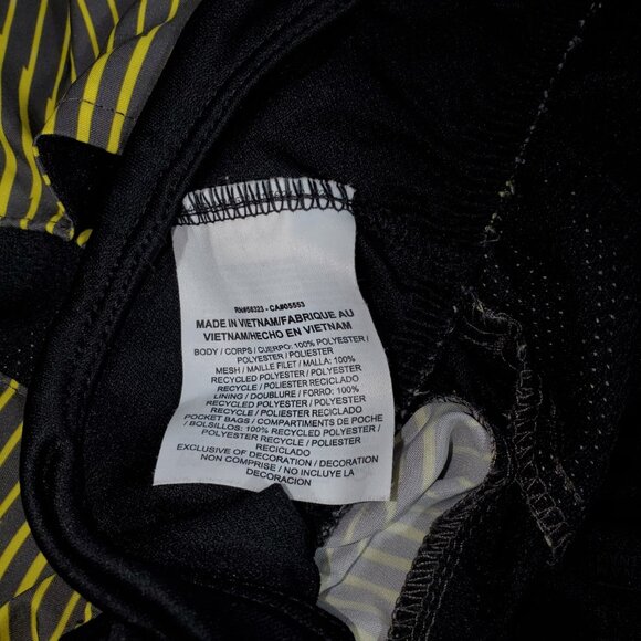 Nike Challenger Brief-Lined Shorts 7" Men's L Yellow Gray Striped Running Gym - Picture 6 of 6